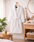 White Bath Robe - Cortessa Home