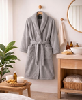 Grey Bath Robe - Cortessa Home